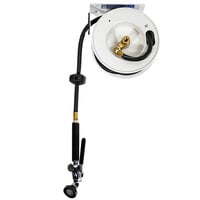 Fisher 29841 Undercounter Mounted Exposed Hose Reel with 20' Hose and 2.65 GPM Utility Spray