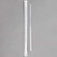 Eco-Products EP-ST770 7 3/4" Jumbo Clear Renewable and Compostable Wrapped Straw - 400/Pack