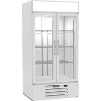 Beverage-Air MMF35HC-1-WB MarketMax 39 1/2 inch White Merchandising Freezer with Black Interior