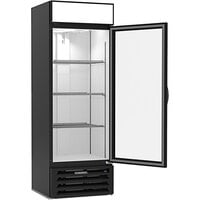 Beverage-Air MMF19HC-1-BS MarketMax 27 1/4 inch Black Merchandising Freezer with Stainless Steel Interior