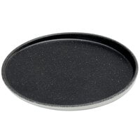 American Metalcraft LFTPB11 Lift 8 7/8" Speckled Black and White Coupe Melamine Plate