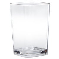 Cambro DG3CW Aliso 3.4 oz. Customizable Plastic Square Shot Glass / Dessert Glass - 72/Case