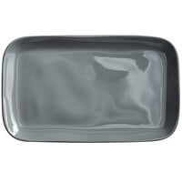 American Metalcraft CP12ST Crave 12" x 7 1/8" Storm Rectangular Melamine Platter