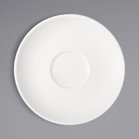 Bauscher by BauscherHepp 716909 Options 4 11/16 inch Bright White Round Porcelain Saucer - 12/Case