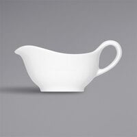 Bauscher by BauscherHepp 543810 Bonn 3.4 oz. Bright White Stackable Porcelain Gravy Boat - 36/Case