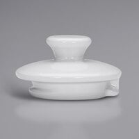 Bauscher by BauscherHepp 544162 Bonn Bright White Porcelain Coffee Pot Lid - 12/Case
