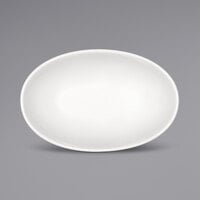 Bauscher by BauscherHepp 283370 Come4Table 27.1 oz. Bright White Porcelain Oval Bowl - 12/Case