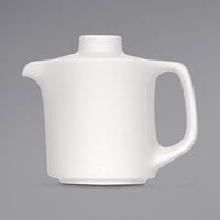 Bauscher by BauscherHepp 114130 B1100 10 oz. Bright White Porcelain Coffee Pot with Lid - 12/Case
