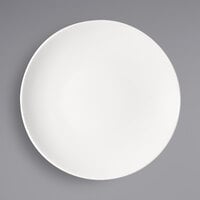 Bauscher by BauscherHepp 711428 Options 11 1/8" Bright White Round Porcelain Half-Deep Coupe Plate - 12/Case