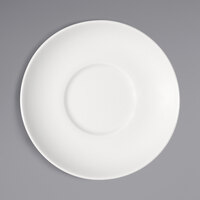 Bauscher by BauscherHepp 716915 Options 5 13/16 inch Bright White Round Porcelain Saucer - 12/Case