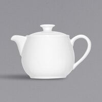 Bauscher by BauscherHepp 544375 Bonn 23.3 oz. Bright White Porcelain Teapot with Lid - 12/Case