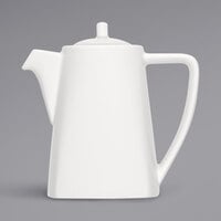 Bauscher by BauscherHepp 714130 Options 10.1 oz. Bright White Porcelain Coffee Pot with Lid - 12/Case