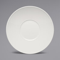 Bauscher by BauscherHepp 281329 Come4Table 11 7/16" Bright White Round Porcelain Gourmet Plate with Extra Wide Rim - 12/Case