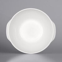 Bauscher by BauscherHepp 115990 B1100 30.4 oz. Bright White Porcelain Stew Bowl with Handles - 12/Case