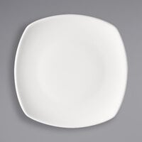 Bauscher by BauscherHepp 711932 Options 11 5/16" Bright White Square Porcelain Flat Coupe Plate - 12/Case