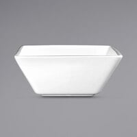 International Tableware EL-15 Elite 15 oz. Bright White Square Porcelain Bowl - 36/Case