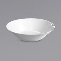 Fineline SE1019.WH SelfEco 4 oz. White Compostable PLA Round Bowl with Utensil Hanger - 200/Case