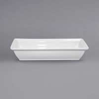 International Tableware EL-73 Elite 6 oz. Bright White Rectangular Porcelain Bowl - 12/Case
