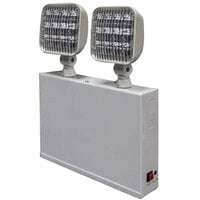 Lavex Industrial Remote Capable Dual Head New York City Approved LED Emergency Light with Steel Housing and Battery Backup