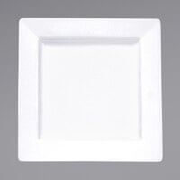 International Tableware EL-10 Elite 10 3/4 inch Bright White Square Porcelain Plate - 12/Case