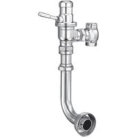 Sloan 3050838 DOLPHIN Chrome Single Flush Exposed Manual Water Closet Flushometer with Rear Spud Fixture Connection and Ground Joint Control Stop - 3.5 GPF