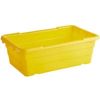 Choice 25" x 15" x 8" Yellow Meat Lug / Tote Box