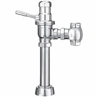 Sloan 3057002 DOLPHIN Chrome Single Flush Exposed Manual Water Closet Flushometer with Top Spud Fixture Connection and Back of Valve Inlet -1.6 GPF