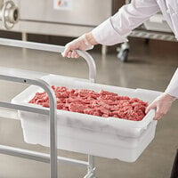 Choice 25 inch x 15 inch x 8 inch White Meat Lug / Tote Box