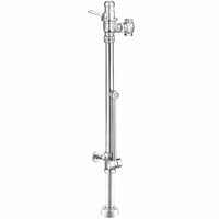 Sloan 3959601 DOLPHIN Chrome Single Flush Manual Flushometer with Top Spud Fixture Connection and 1 1/2" Offset - 1.6 GPF