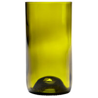 Fortessa Vintage 16 oz. Olive Green Wine Bottle Tumbler - 6/Pack