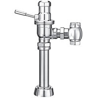 Sloan 3950126 DOLPHIN Chrome Single Flush Exposed Manual Water Closet Flushometer with Top Spud Fixture Connection and Ground Joint Control Stop - 3.5 GPF
