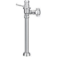 Sloan 3050336 DOLPHIN Chrome Single Flush Exposed Manual Water Closet Flushometer with Top Spud Fixture Connection and Ground Joint Control Stop - 3.5 GPF