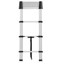 Cosco 20309T1ASE Aluminum Telescoping 12' Max Reach Ladder with Pinch-Free, Soft-Close Locking Mechanism
