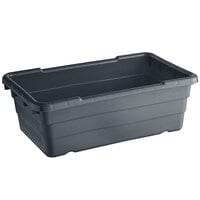 Choice 25 inch x 15 inch x 8 inch Dark Gray Meat Lug / Tote Box