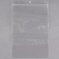 Plastic Food Bag 6 inch x 9 inch Seal Top with Hang Hole - 1000/Box