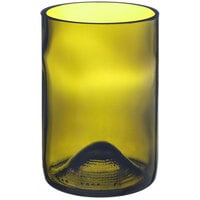 Fortessa Vintage 12 oz. Olive Green Wine Bottle Tumbler - 6/Pack