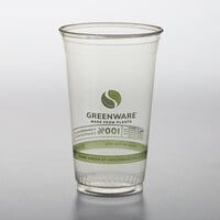 20oz Ingeo Clear Cold Cup Green Safe 1000/case – Green Safe Products