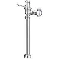 Sloan 3050301 DOLPHIN Chrome Single Flush Exposed Manual Water Closet Flushometer with Top Spud Fixture Connection and Ground Joint Control Stop - 1.6 GPF