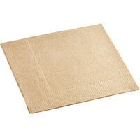 EcoChoice 1-Ply Natural Kraft Beverage / Cocktail Napkin 9 inch x 9 inch - 4000/Case
