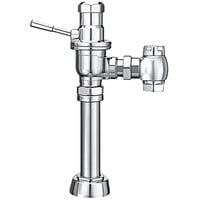 Sloan 3050150 DOLPHIN Chrome Single Flush Exposed Manual Water Closet Flushometer with Top Spud Fixture Connection, and Wheel Handle Control Stop - 3.5 GPF