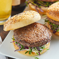 Broadleaf 4 oz. New Zealand Grass Fed Elk Burger - 40/Case