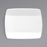Oneida F9360000115S Perimeter 5 1/2 inch White Square Porcelain Sushi Plate - 36/Case