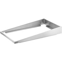 Choice Stainless Steel Angled Display Adapter - 12 3/4 inch x 21 inch x 3 1/4 inch