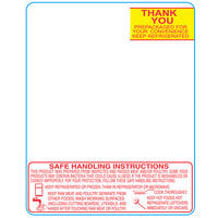 Toledo 1727-S/H 2 5/8" x 3 5/16" White Safe Handling Pre-Printed Equivalent Scale Label Roll - 30/Case