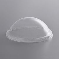 Choice Ultra Clear PET Plastic Round Deli Container Dome Lid - 500/Case