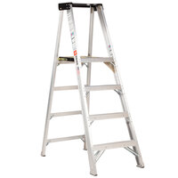 Bauer Corporation 20406 204 Series Type 1AA 6' Aluminum Platform Ladder With Steel Platform - 375 lb. Capacity
