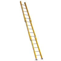 Bauer Corporation 33956 339 Series Type 1AA 6' Yellow Fiberglass Tapered Base Section Ladder with 2-Way Shoes - 375 lb. Capacity