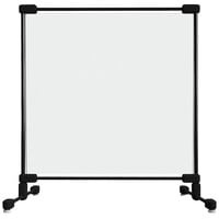 Goff's 34429 15 inch x 15 inch Clear PVC Desktop Personal Safety Partition with Fiberglass Frame