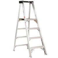 Bauer Corporation 20404 204 Series Type 1AA 4' Aluminum Platform Ladder With Steel Platform - 375 lb. Capacity
