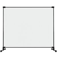Goff's 34425 30 inch x 24 inch Clear PVC Desktop Personal Safety Partition with Fiberglass Frame